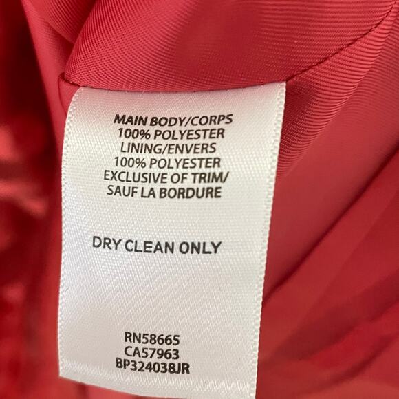 Frenchi Strapless Red Striped Strapless Cocktail Party Dress Size 3 NEW - Picture 7 of 7